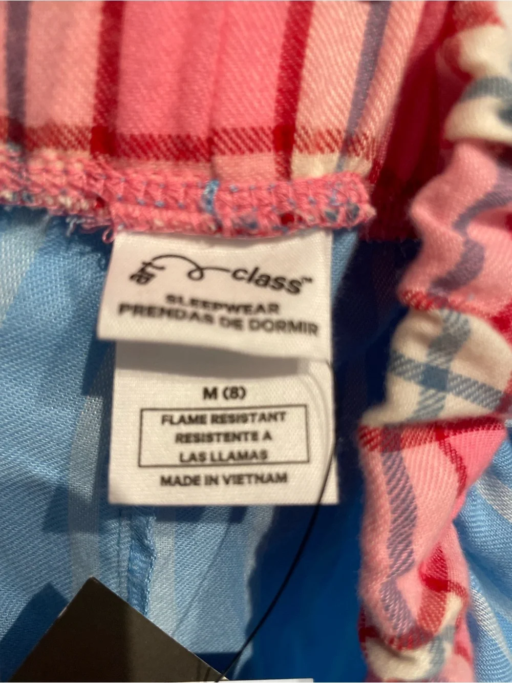 Art Class Girls Light Blue Striped Pajama Pants/Bottoms Size M(8) NWT